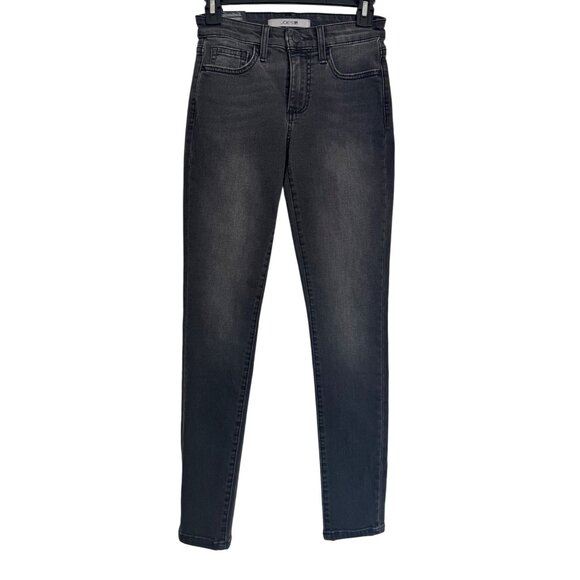 Joes Jeans Skinny Ankle Size 24 Mid- Rise Bluebell Stretch Black Wash Denim NWT - Picture 1 of 10